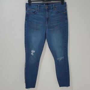 Gap distressed crop jeans